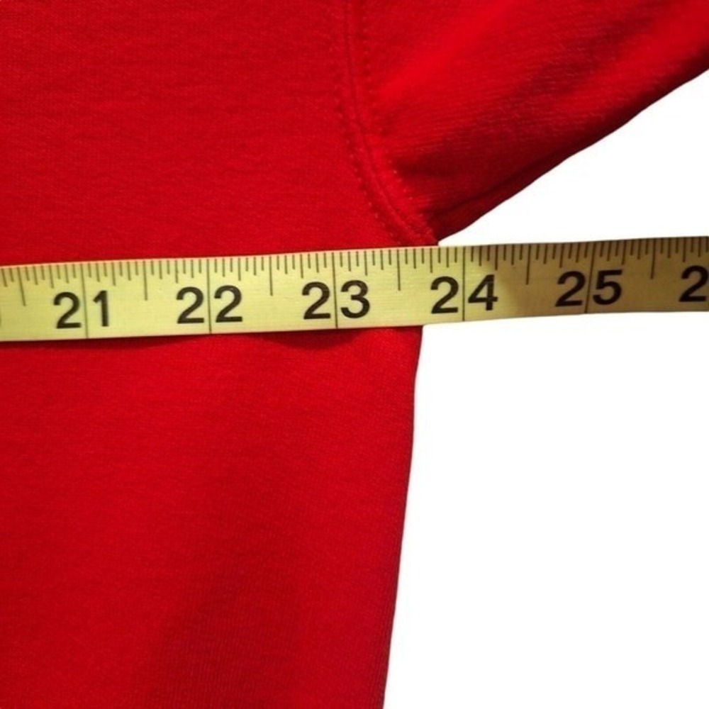 Athletic Works Sweater Mens  Large 42-44 Red‎ Cotton Sweatshirt Pullover Comfort - Picture 6 of 12